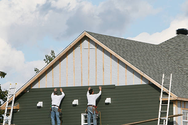 Professional Emergency Siding Repair technician working in Olney, TX